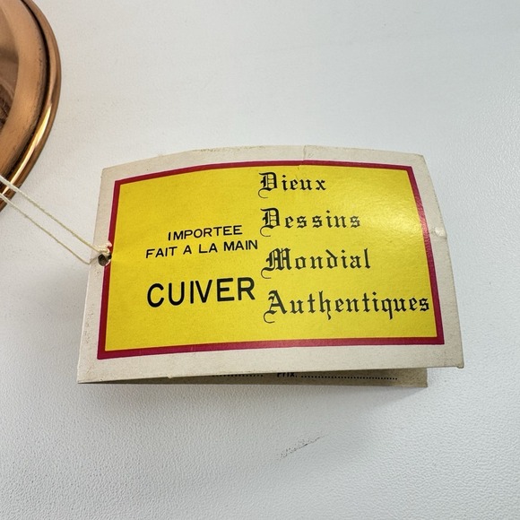 New Vintage ODI Colander Copper Brass Nickel Footed Pedestal 9" Strainer Decor - Picture 9 of 11